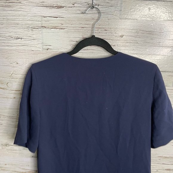 Club Monaco blue tee shirt dress lace up size 4 - Picture 6 of 10